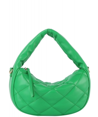 Puffy Woven Satchel HG-0158-M GREEN